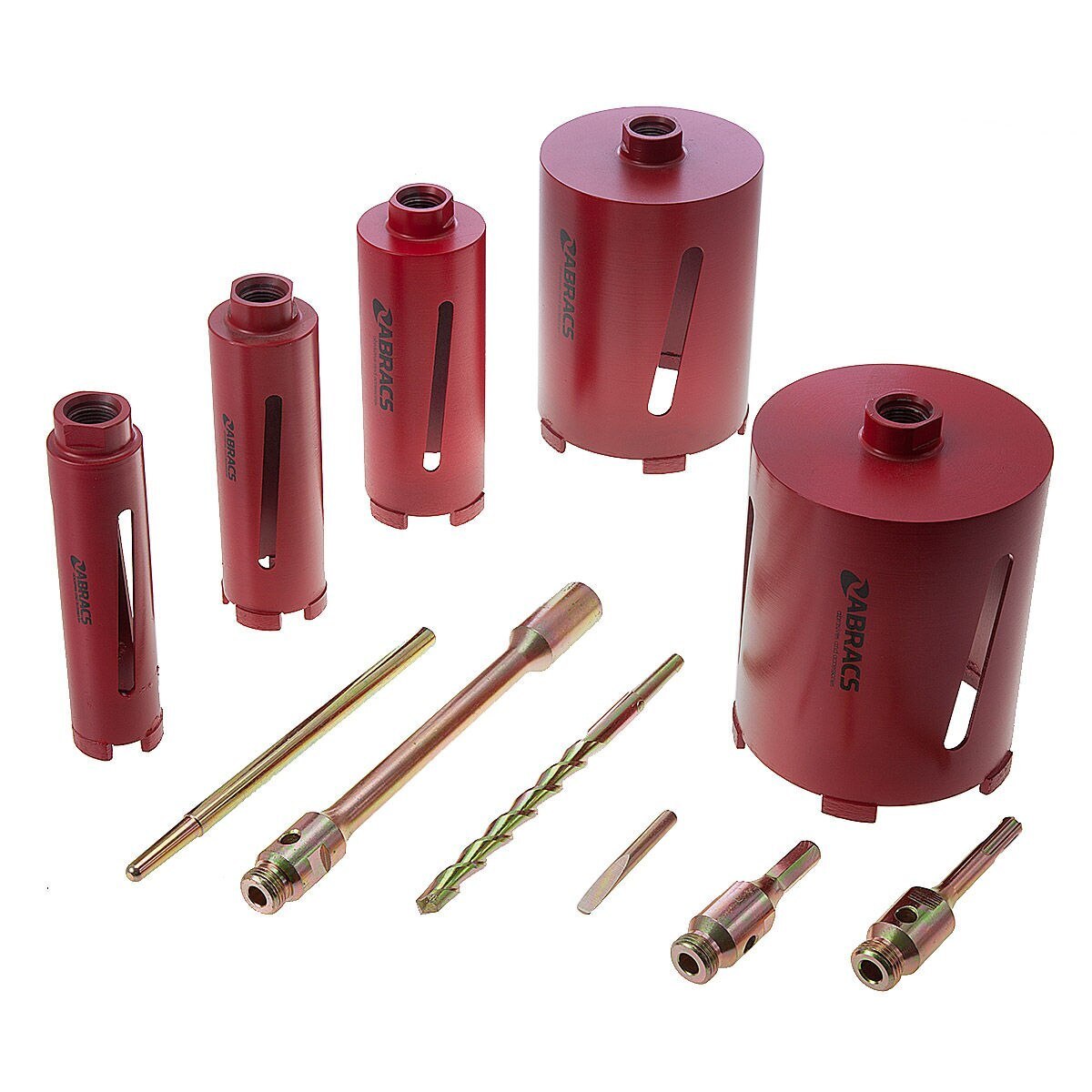 Abracs ABDCORESET5 Диамантена Боркорона комплект (5 броя) 42, 52, 65, 117, 127mm