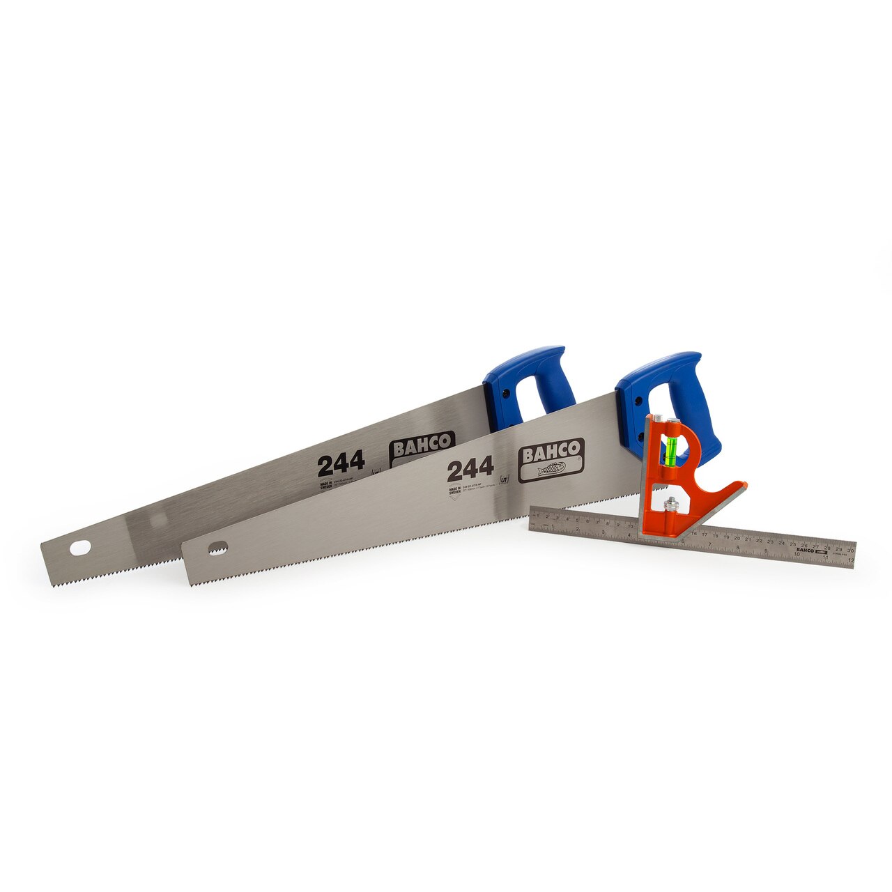 Bahco 244-22-TP-1 тройна опаковка - 2 х 244-22-U7 / 8-HP Hand Saw + CS300 Комбинация Square