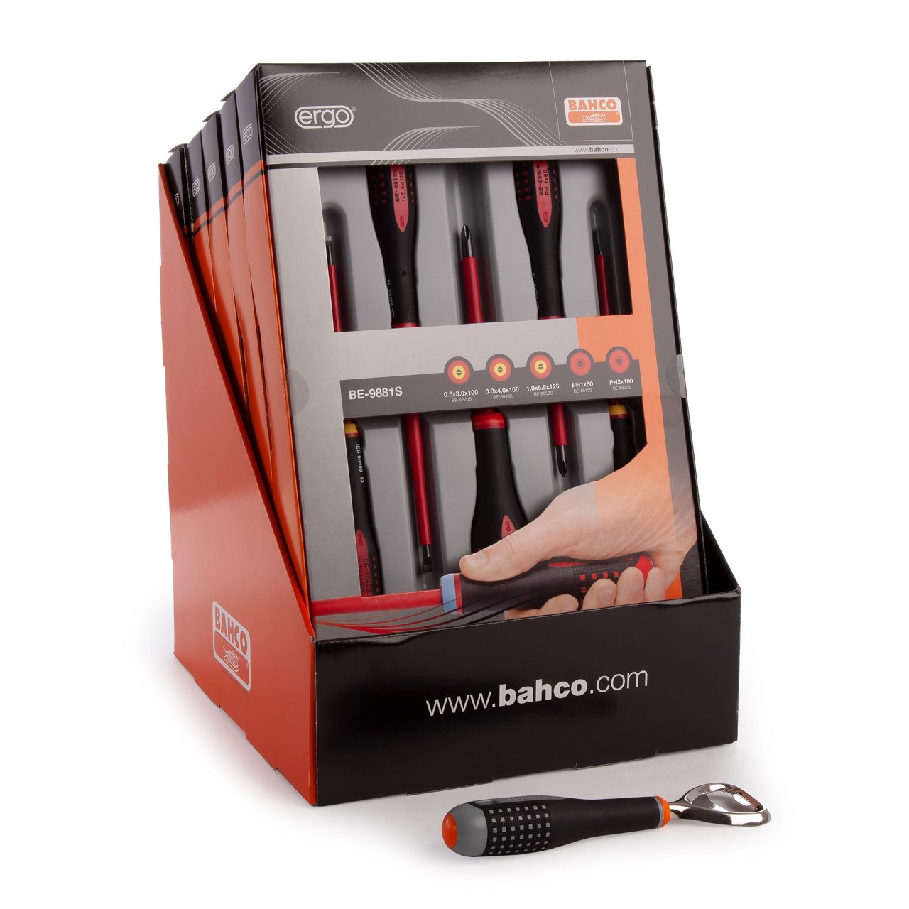 Bahco BE-9881S 5 Piece отвертка Set търговци с безплатен отварачка за бутилки