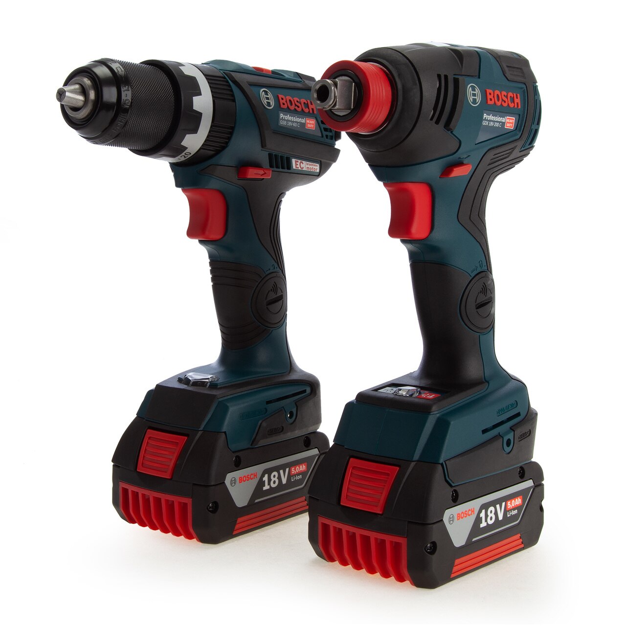 Bosch 06019G4272 Професионален пакет без четки - Ударен Винтоверт GSB 18V-60 C + ударно Ударен гайковерт GDX 18V-200 C (батерии 2 x 5,0Ah)