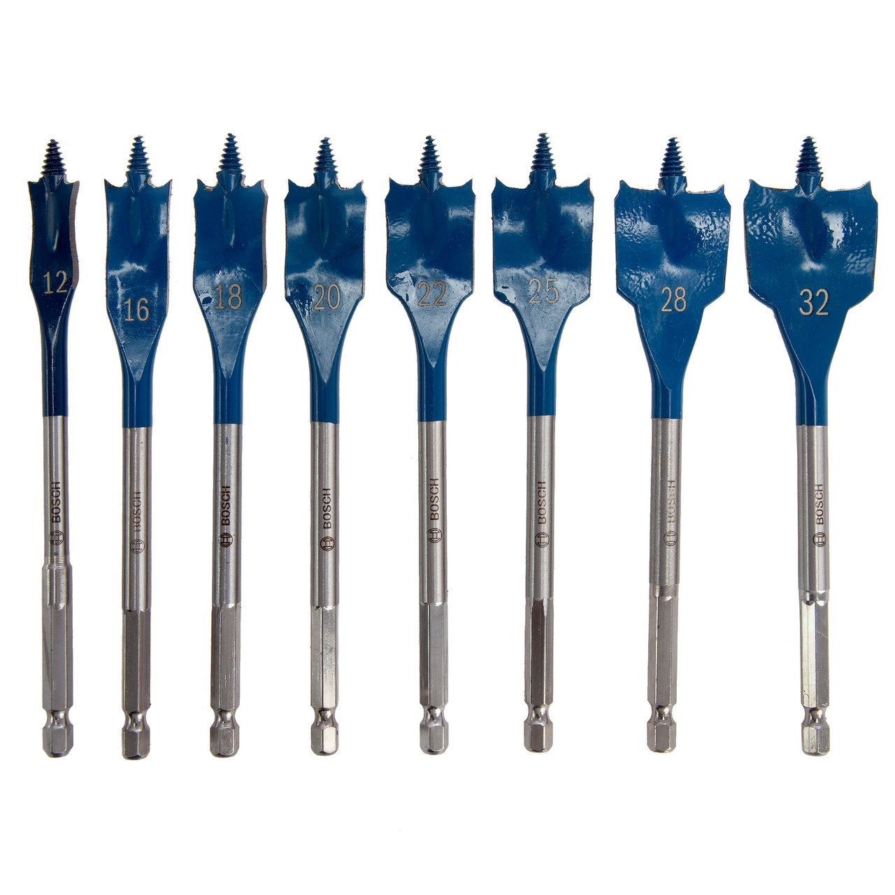 Комплект плоски битове Bosch 2607577364 SelfCut Speed с шестостенен опашка (8 броя)