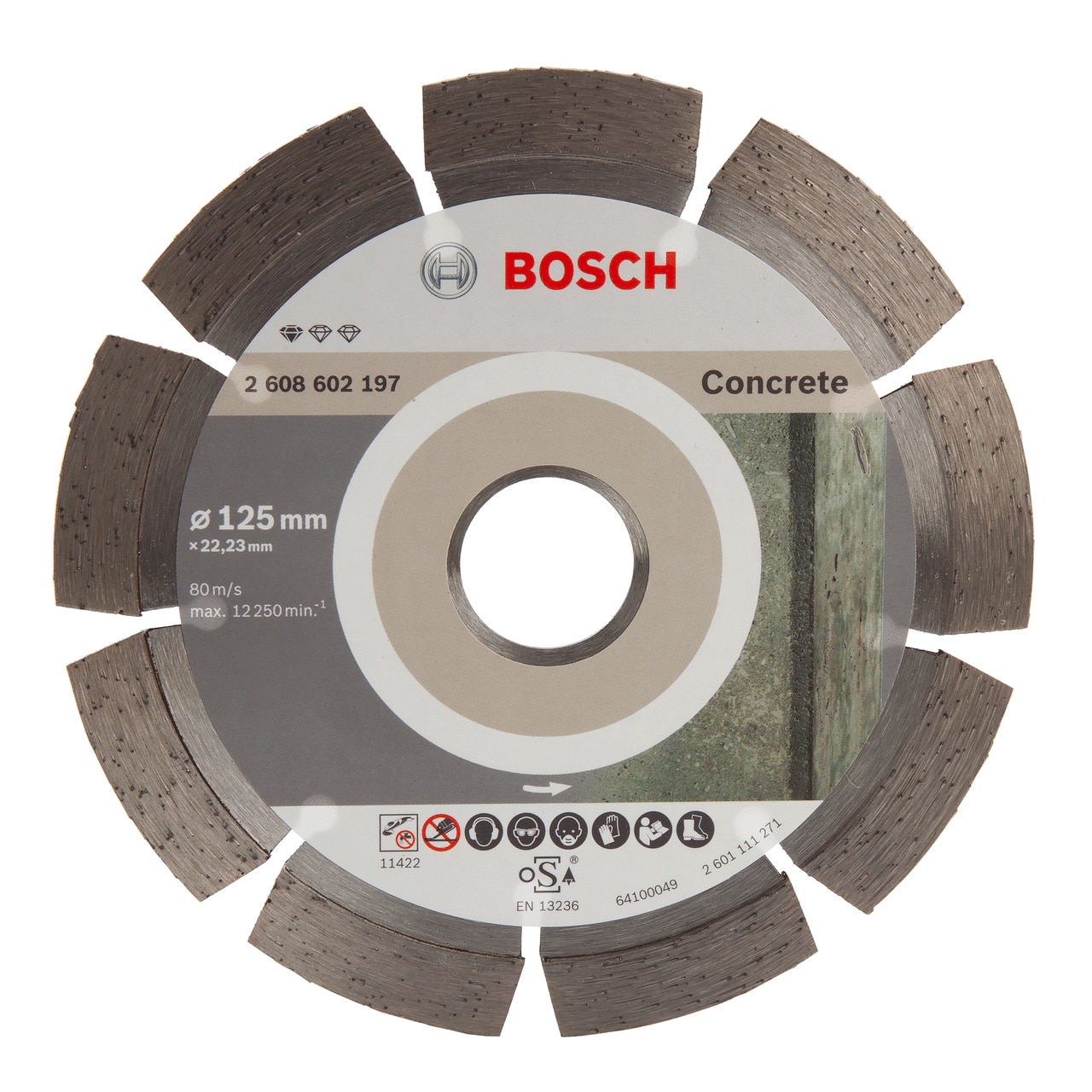 Bosch 2608602197 Стандарт за диск за рязане на бетон с диамант 125 мм