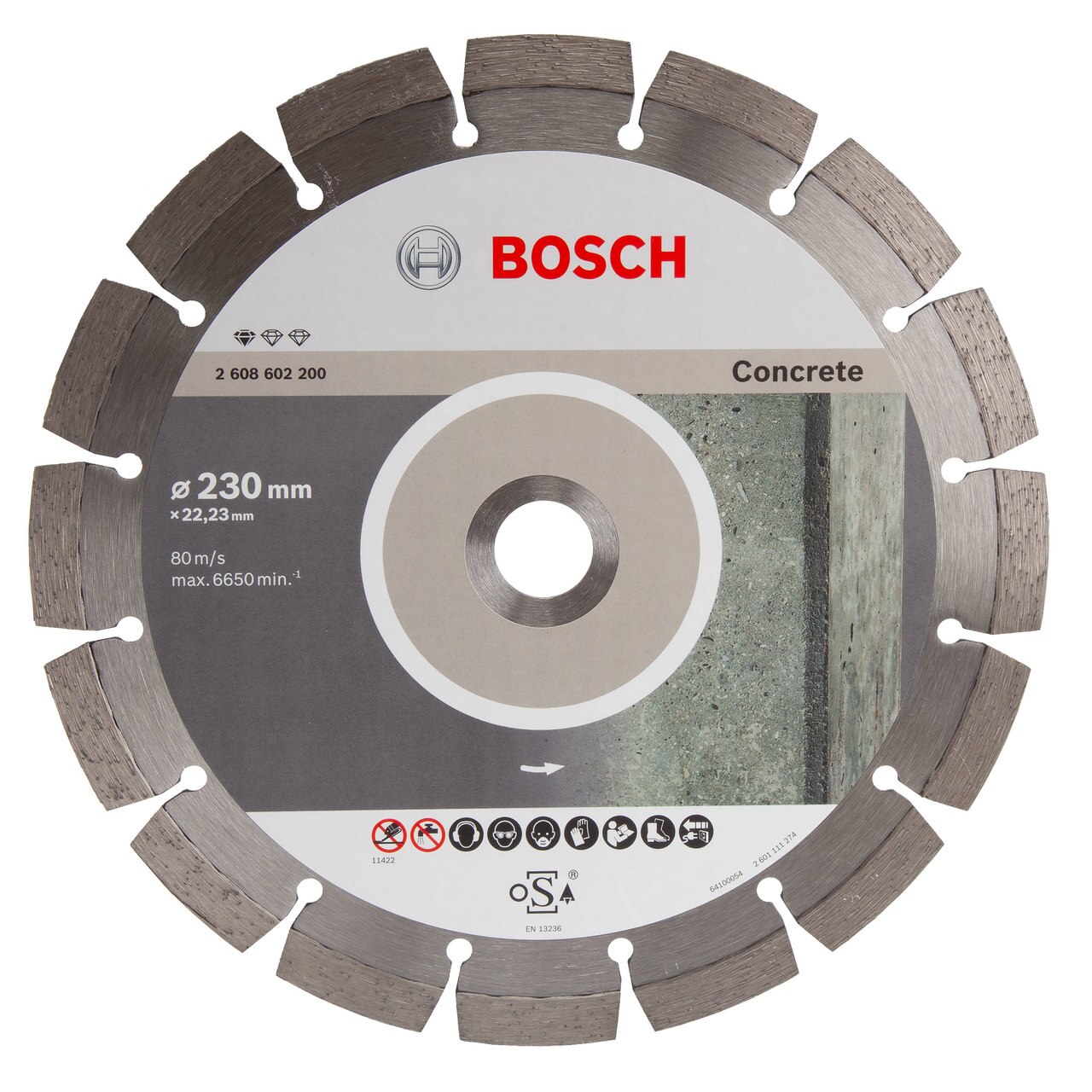 Bosch 2608602200 Стандарт за диск за рязане на бетон с диамант 230 мм