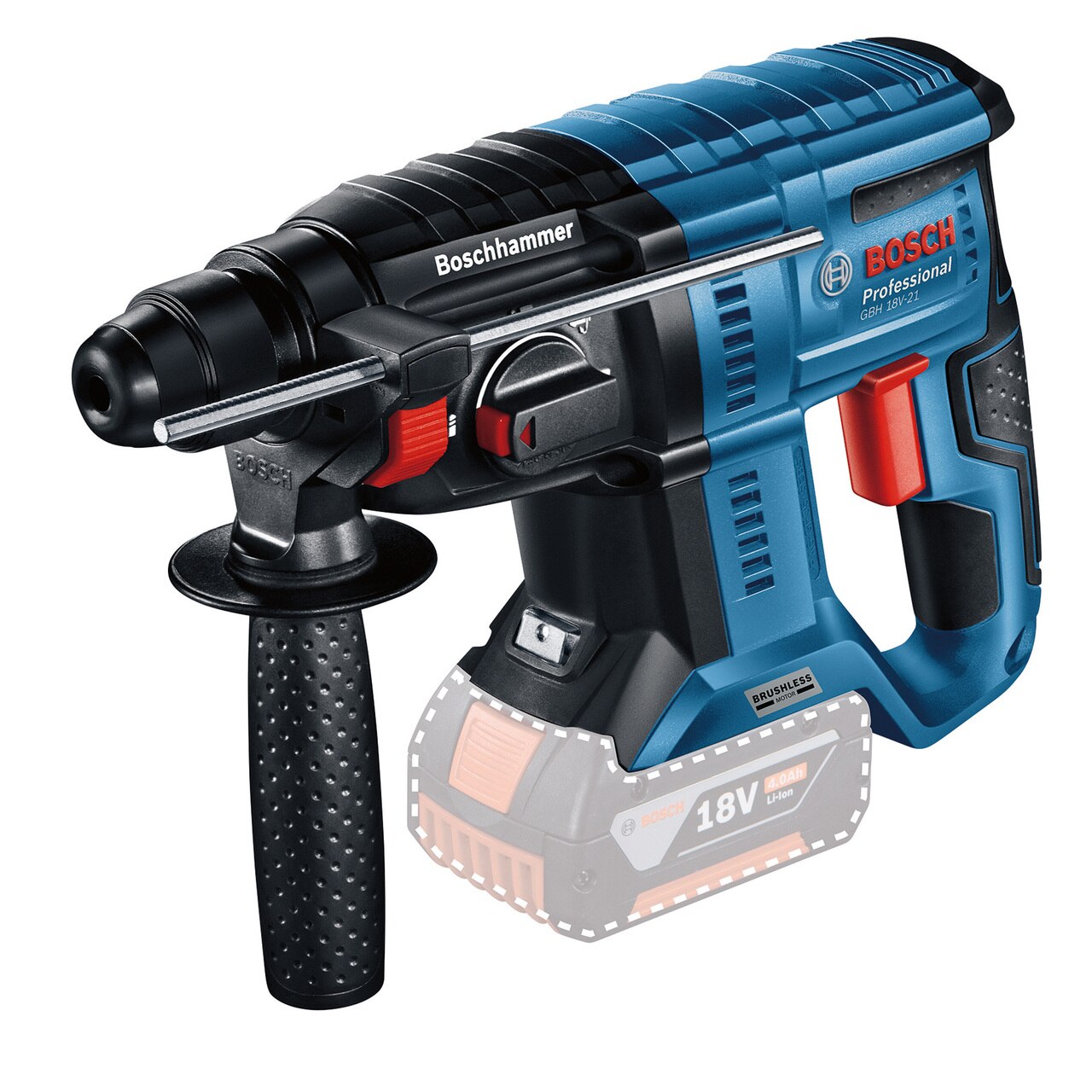 Bosch GBH 18V-21 (0611911100) 18V безчетков SDS Plus ротационен чук (само корпус)