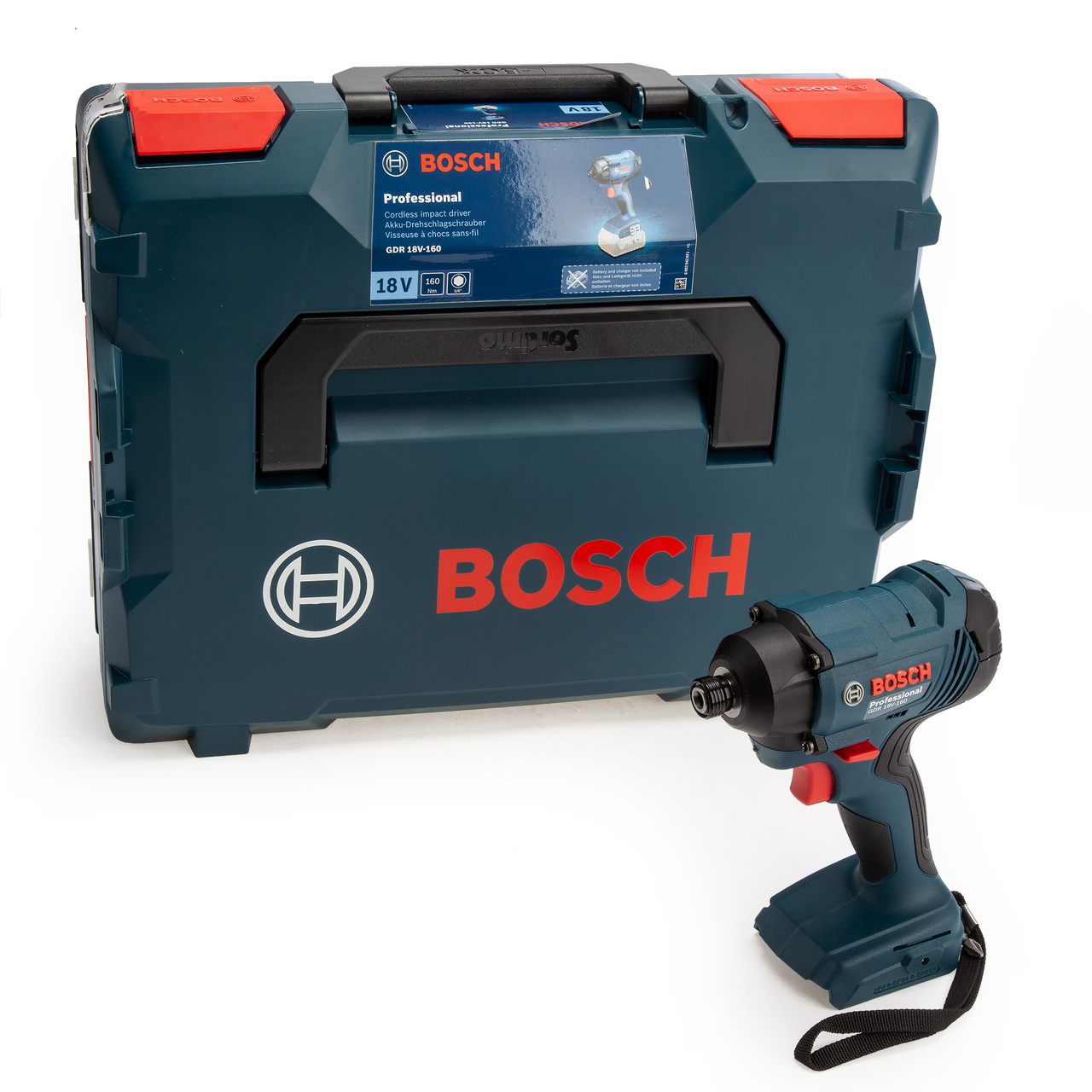 Bosch GDR18V160NCG (06019G5104) Професионален Ударна Отвертка в L-Boxx (само корпус)