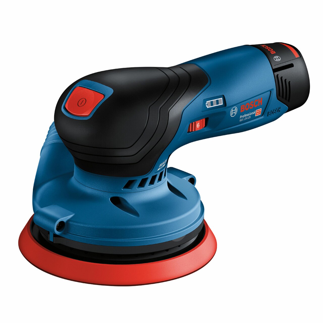 Bosch GEX 12V-125 5 инча / 125 мм Случайна орбитална шлифовъчна машина за шлифоване (само корпус) в L-Boxx
