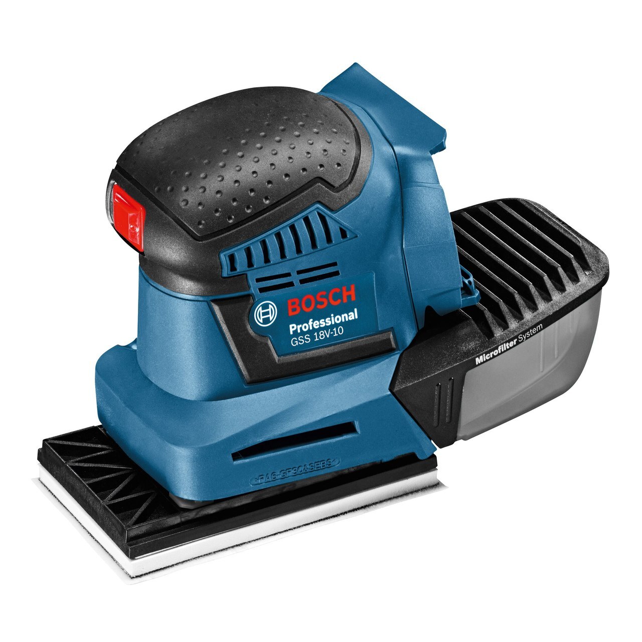 Bosch GSS18V-10 18V Cordless Professional Orbital машина за шлифоване (само корпус)