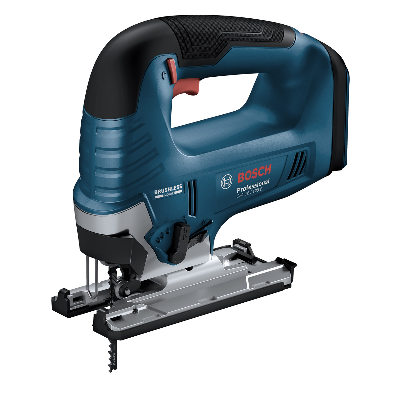 Bosch GST 18V-125 B Професионален безчетков моторен трион с дъгова ...