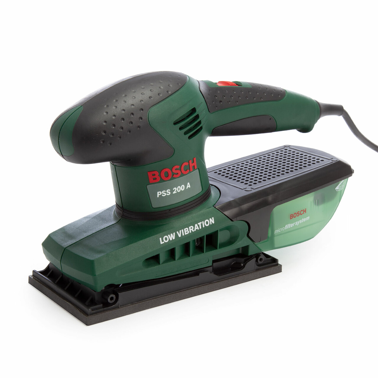 Bosch PSS 200 A 1/3 листов орбитален машина за шлифоване (240V)