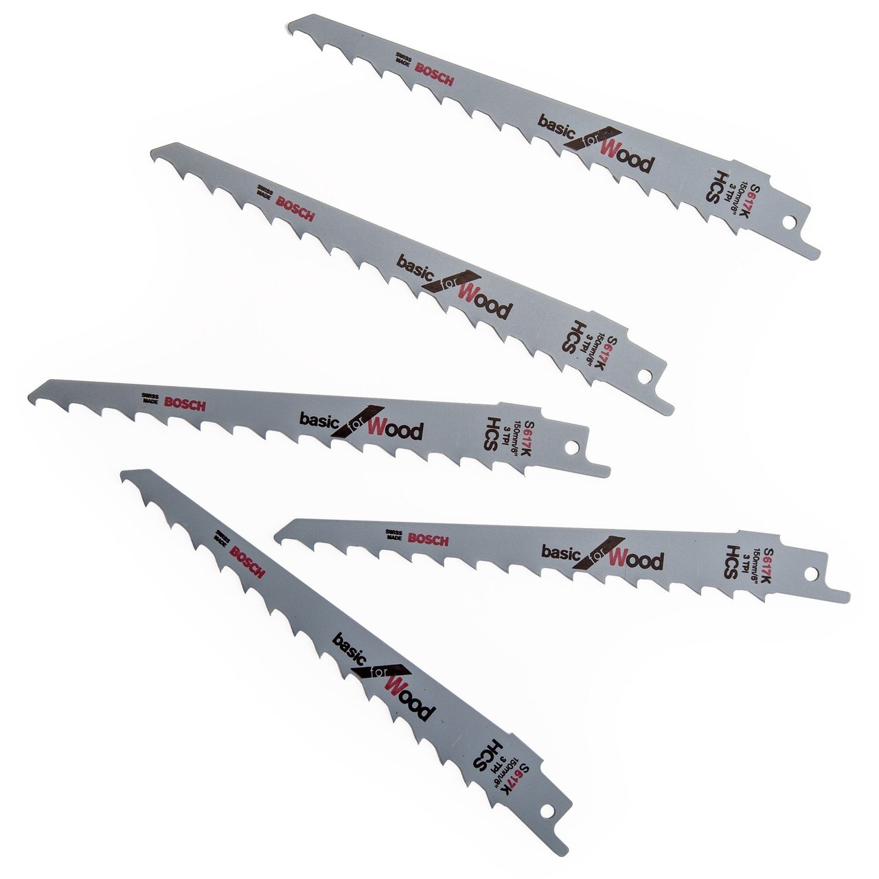 Bosch S617K (2608650677) Саблен трион Blade - за дърво (5 Pack)
