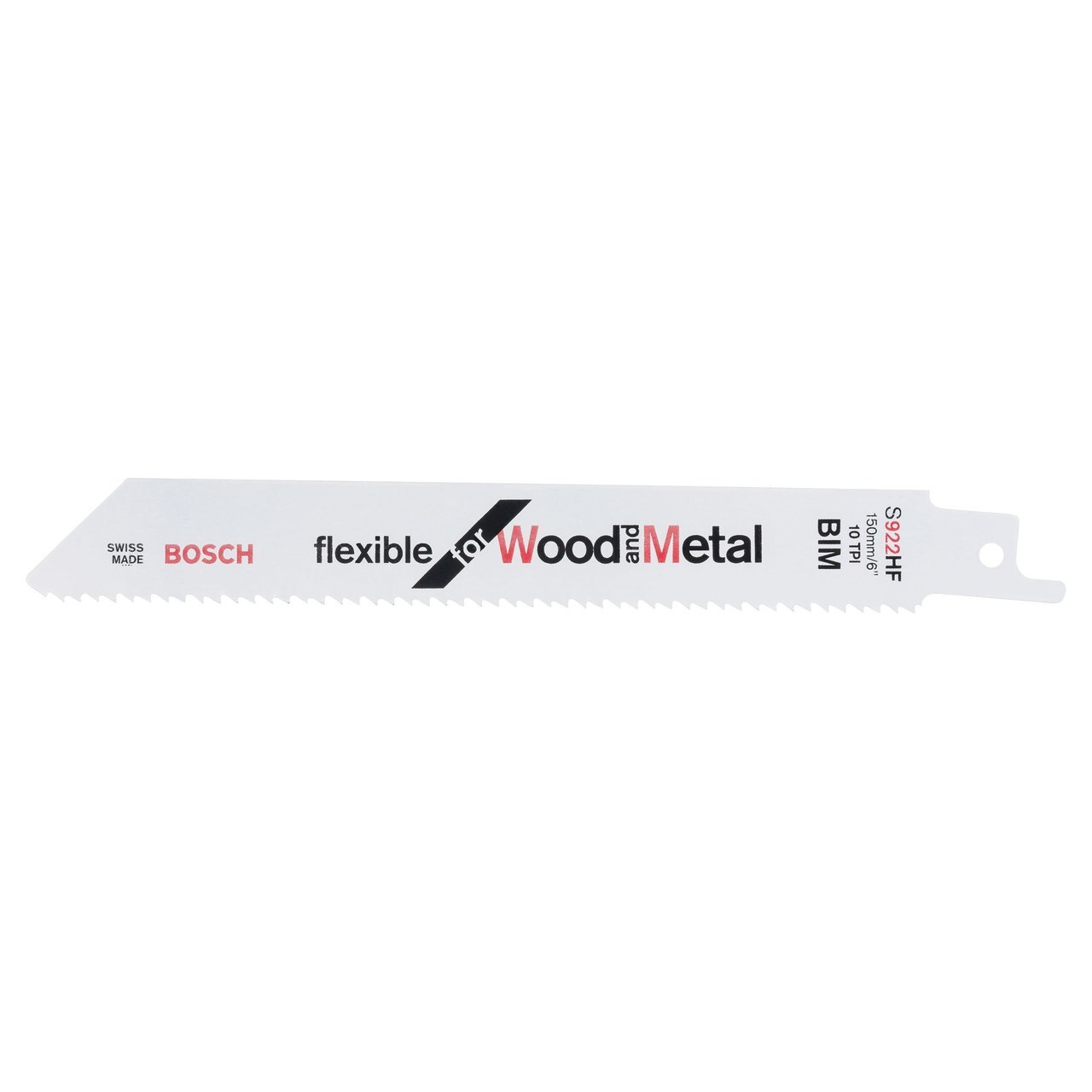 Bosch S922HF (2608656016) гъвкави метални рязане 3 - 12 милиметра Саблен трион сто и петдесет мм (5 Pack)