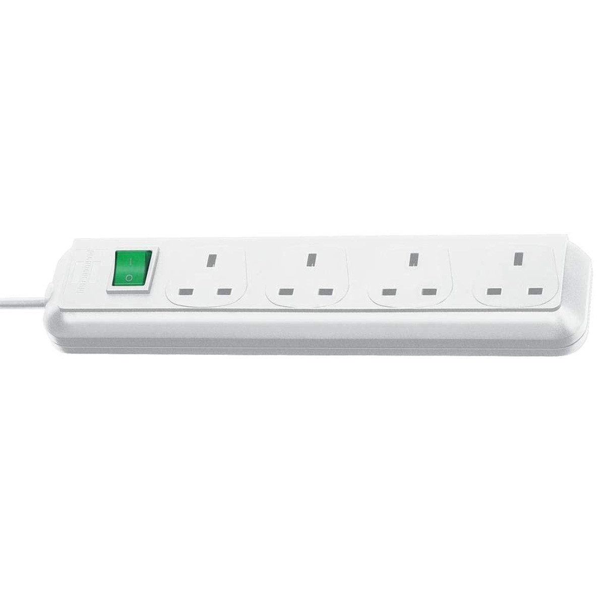 Brennenstuhl 1150423 Eco-Line 4-пътен удължителен кабел 1,5 метра бял 240V