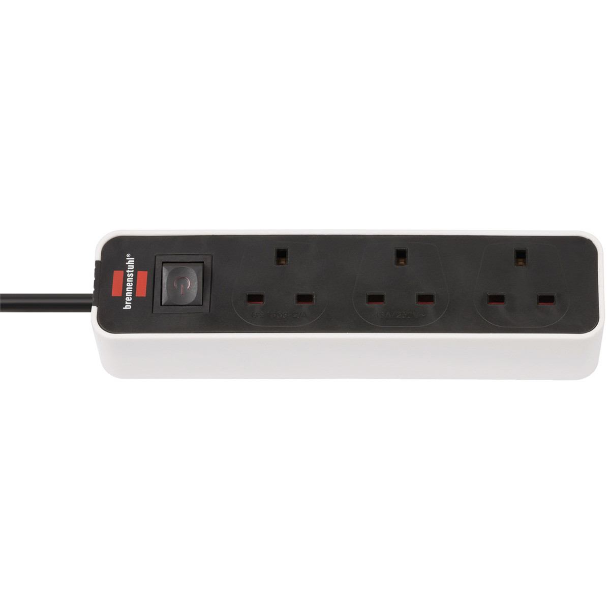 Brennenstuhl 1153233320 Ecolor 3-пътен удължителен кабел 3 метра бял 240V
