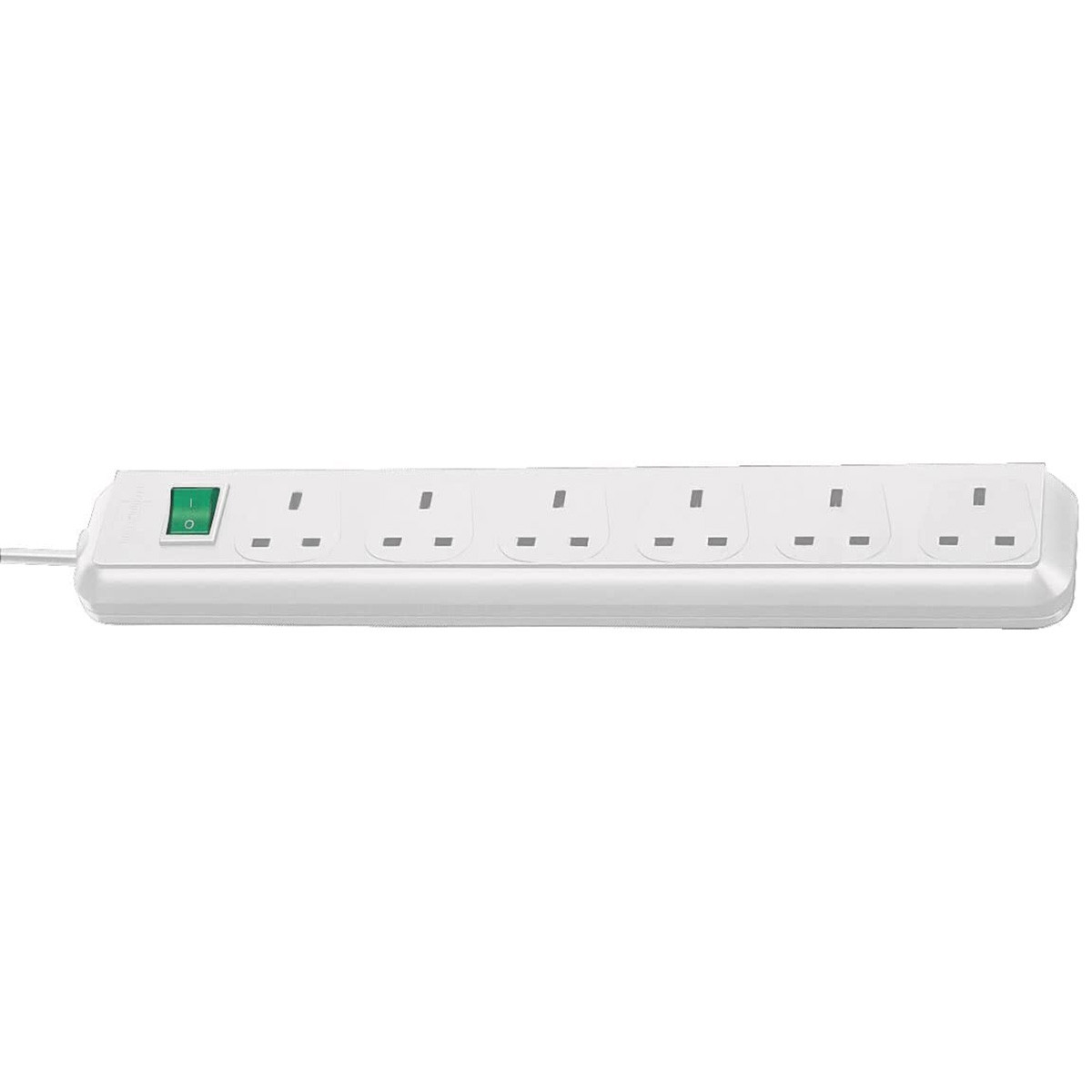Brennenstuhl 1159523 Eco-Line 6-пътен удължителен кабел 1,5 метра бял 240V