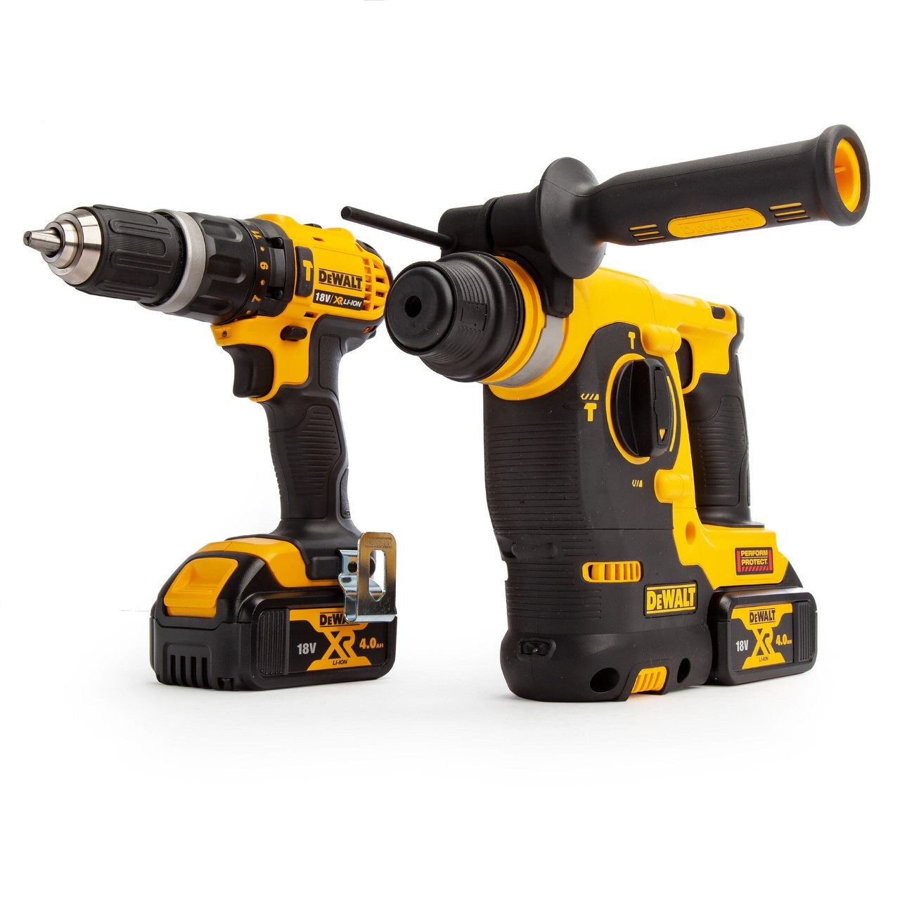 Dewalt DCK206M2T 18V XR Twin Pack - Ударен Винтоверт DCD785 + DCH253 SDS Ударна Бормашина (2 x 4.0Ah батерии) с кутия TSTAK