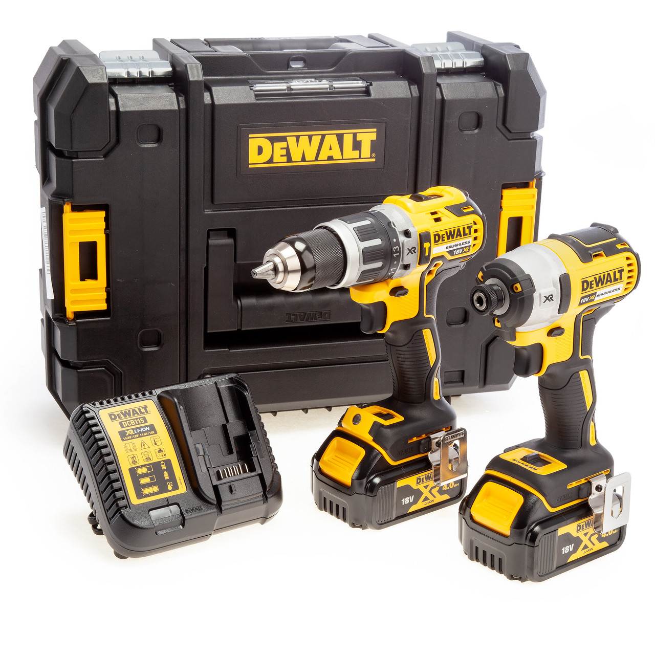 Dewalt DCK266M2T 18V XR Ударен Винтоверт и Ударна Отвертка двоен пакет (2 x 4.0Ah батерии) в кутия TSTAK