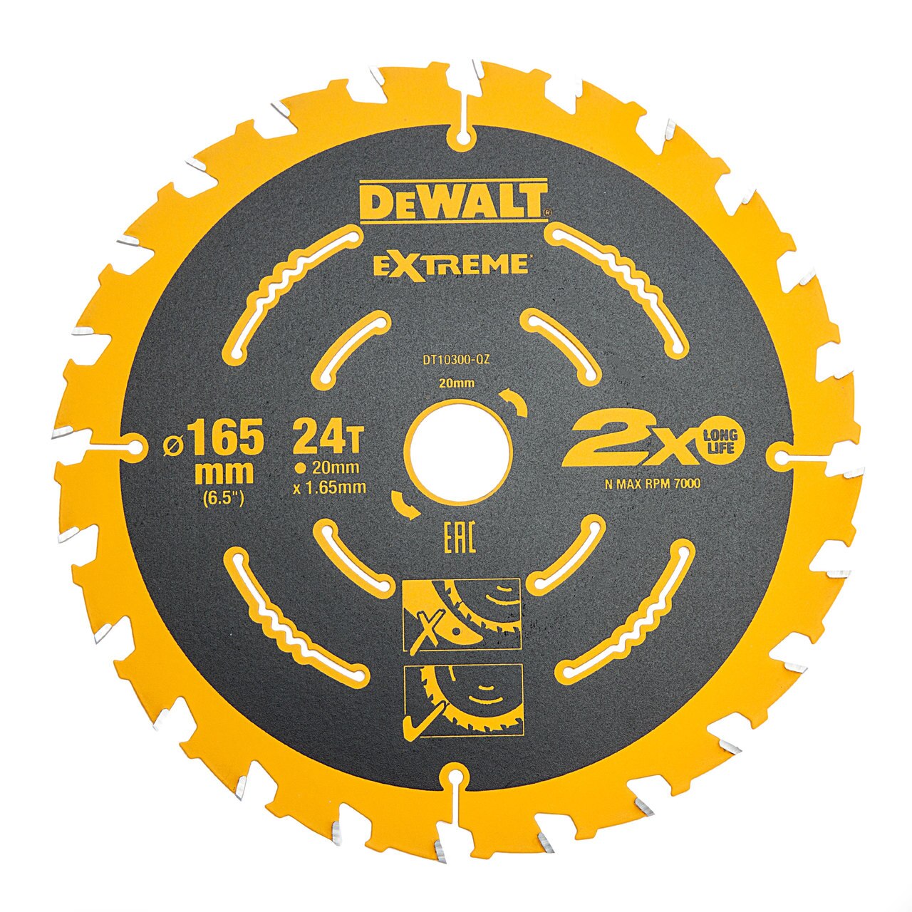 Dewalt DT10300 Екстремно рамкиращо безжично циркулярно ножче 165мм x 20мм x 24T