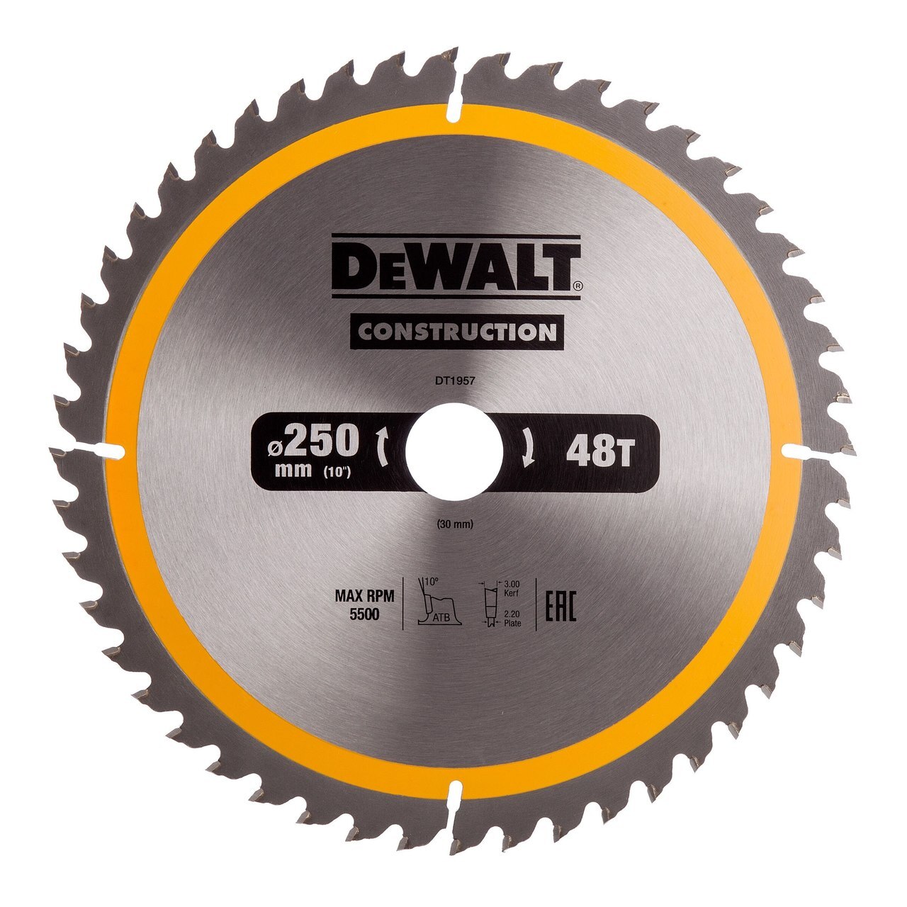 Dewalt DT1957 Конструкция за циркулярно трионче 250mm x 30mm x 48T