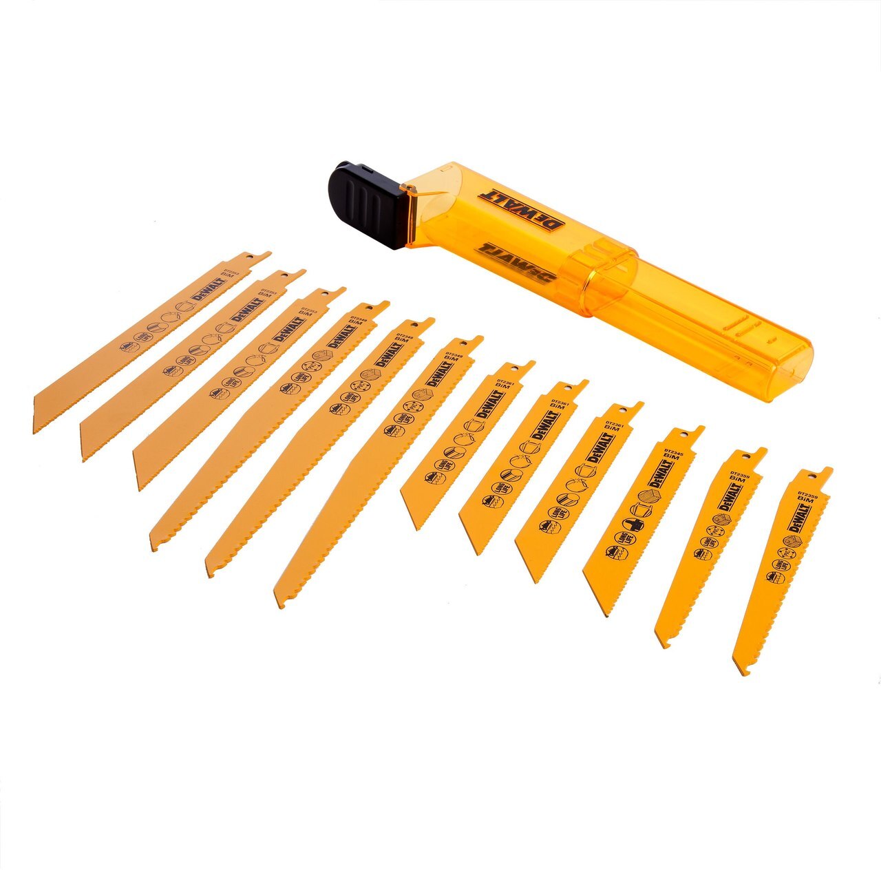 Dewalt DT2445 Мултиматериал на режещи ножове на Саблен трион (пакет от 12)
