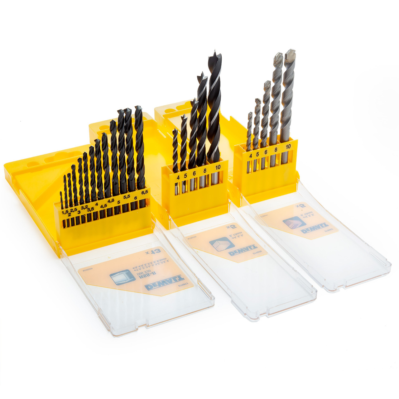 Комплект за пробиване Dewalt DT71582 - 3 пакета в чанта (23 части)