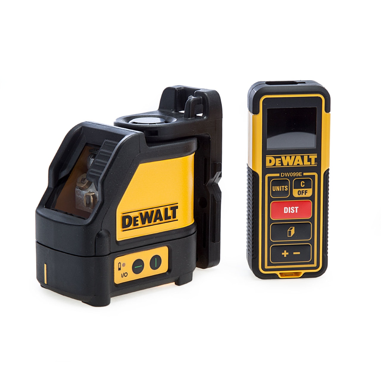 Dewalt DW0889CG Лазерен двойни пакет DW088CG Cross Line Laser 2 Lines Green + DW099E Измервател на разстояние