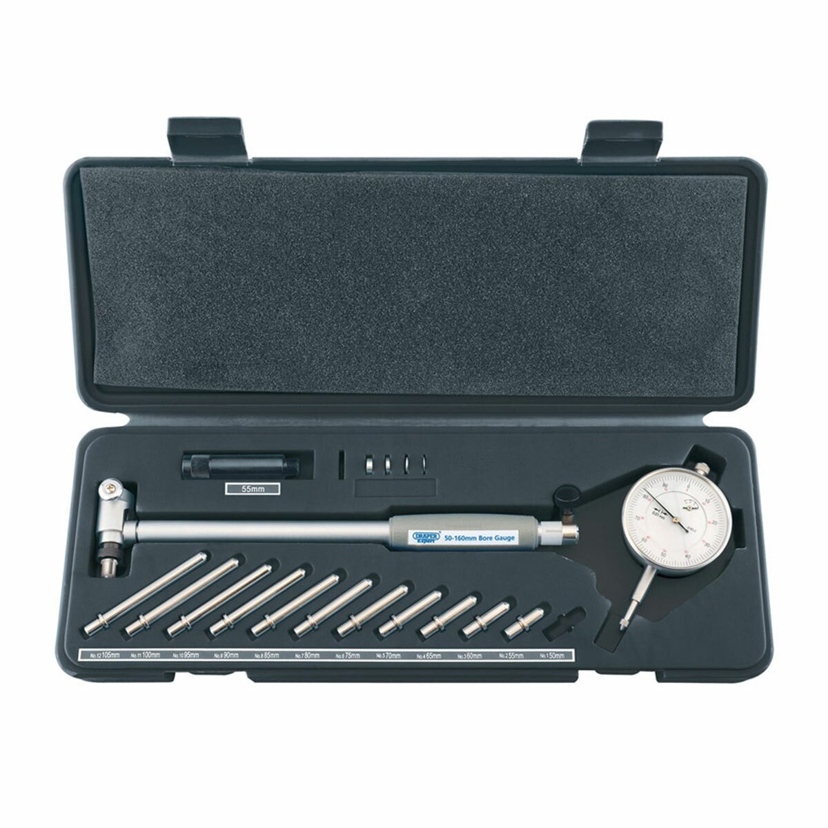 Draper 02753 Expert Bore Измервателен инструмент, 50-160mm (18 Piece)