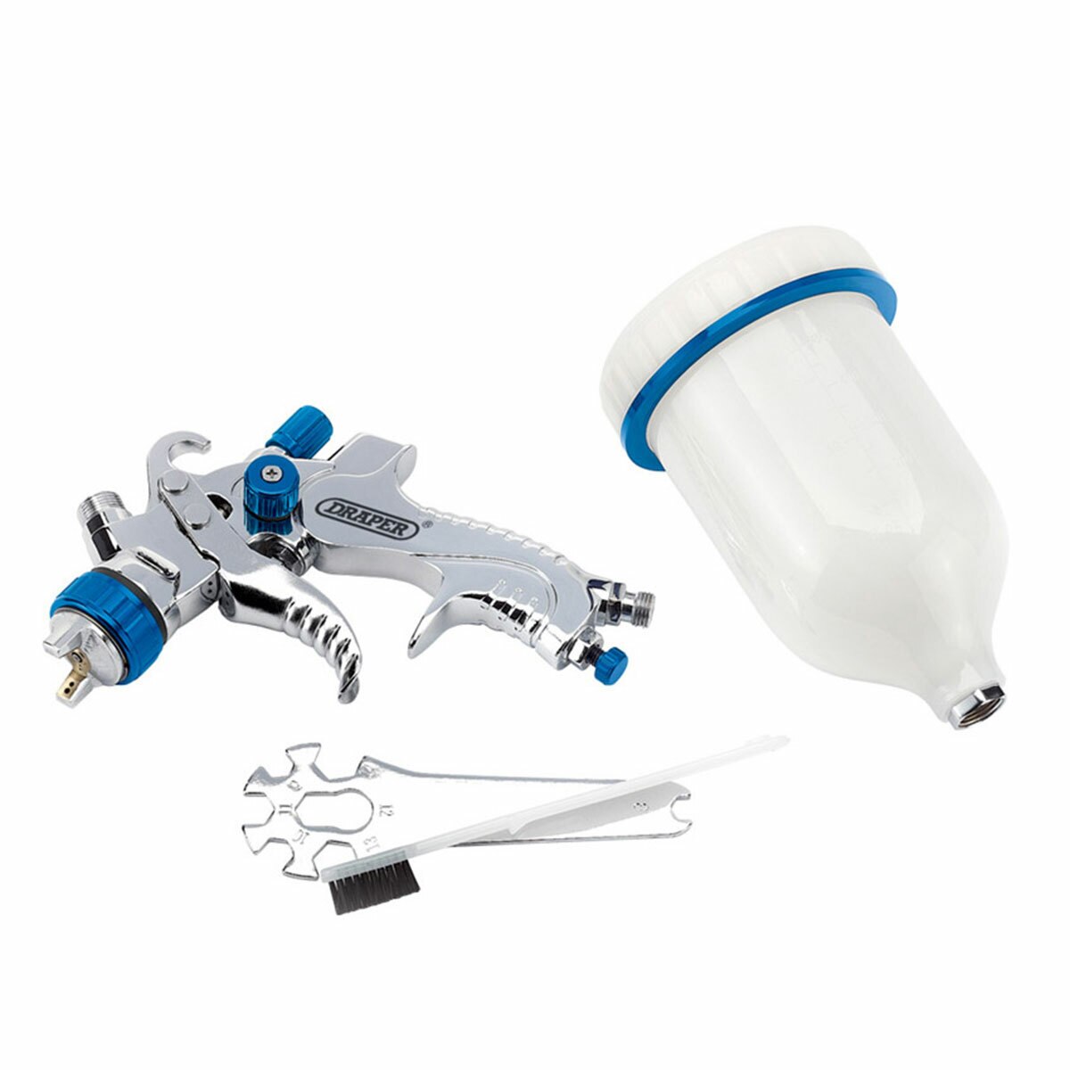 Draper 09706 Gravity Feed HVLP Пръскачка за въздушна боя 600мл