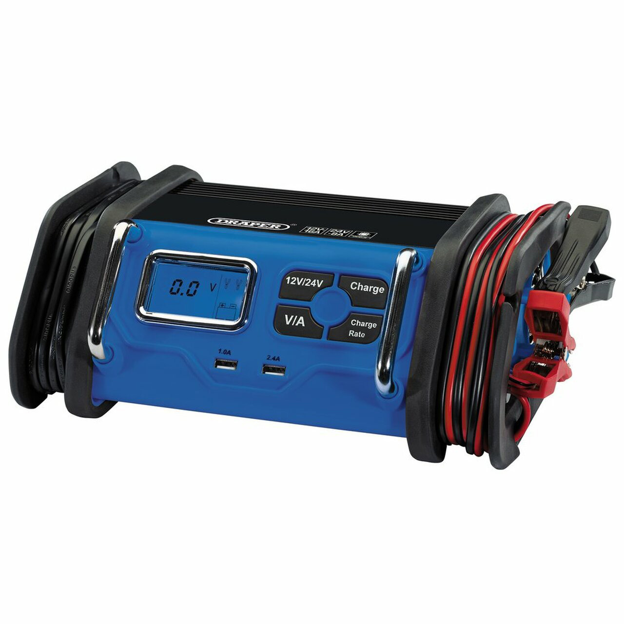 Draper 70548 12/24V Зарядно устройство за батерии 8-16A 240V