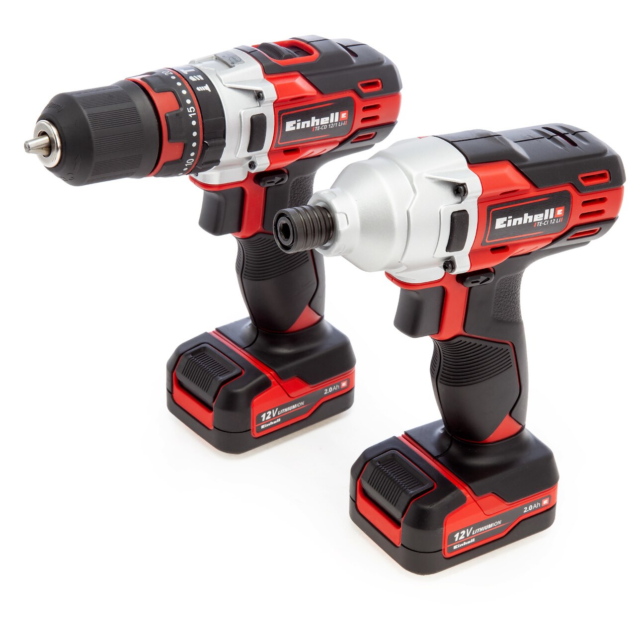 Einhell (42.572.37) TE-TK 12 Li 12V Twinpack - Combi & Ударна Отвертка (2 x 2.0Ah батерии)