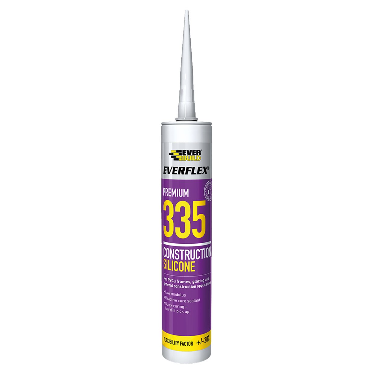 Everbuild Everflex 335 Construction Silicone New Bronze 295ml