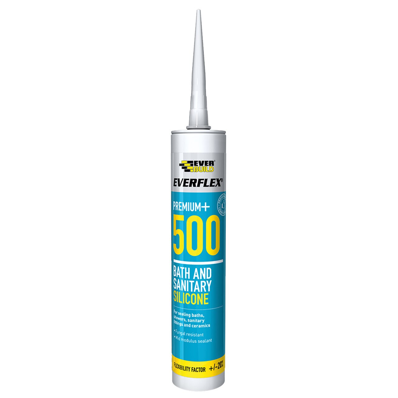 Everbuild Everflex 500 вана и санитарен силиконов слонова кост 295мл