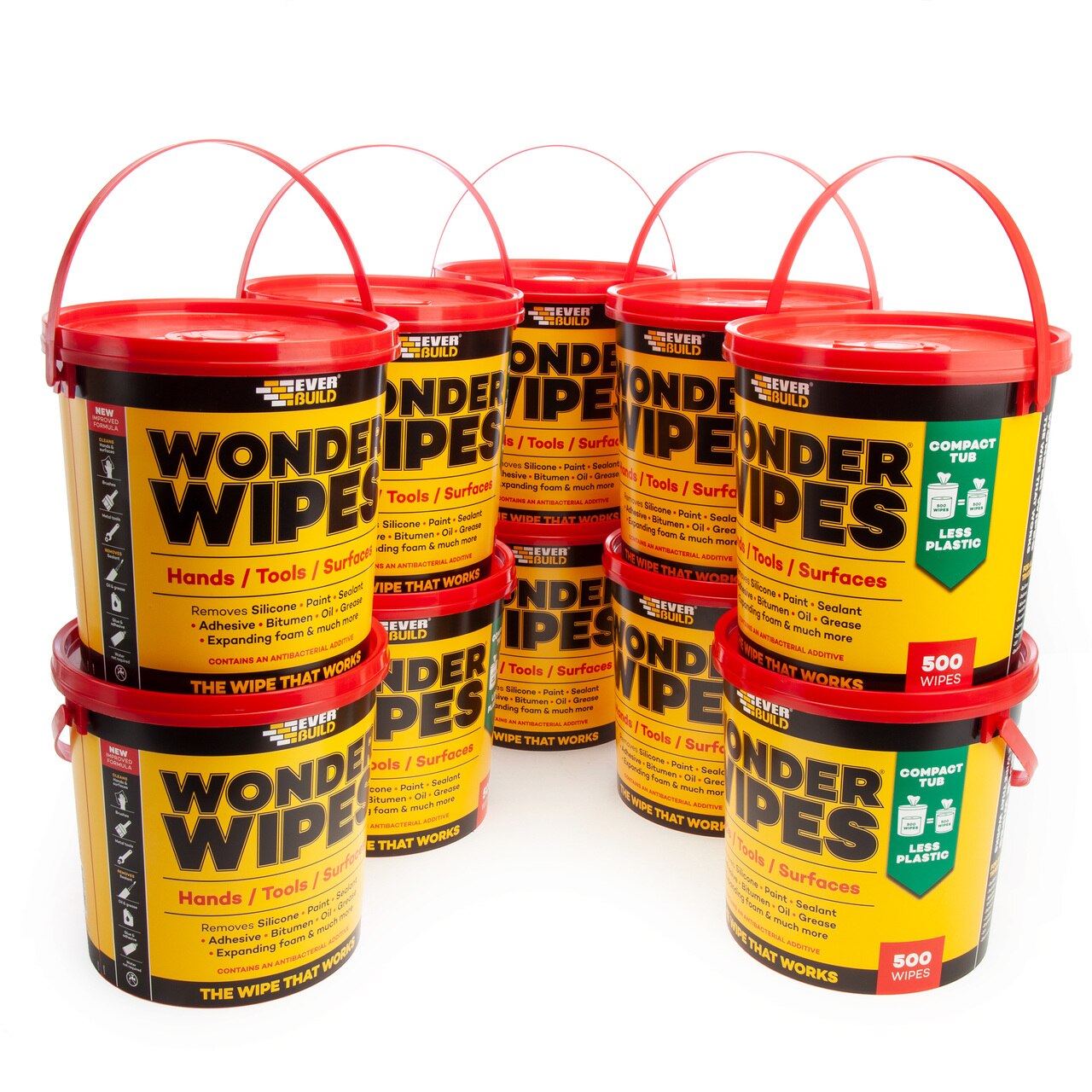 Everbuild MONSTERW-10 Wonder Wipes Monster Tub 500 кърпички (кутия с 10 вани)