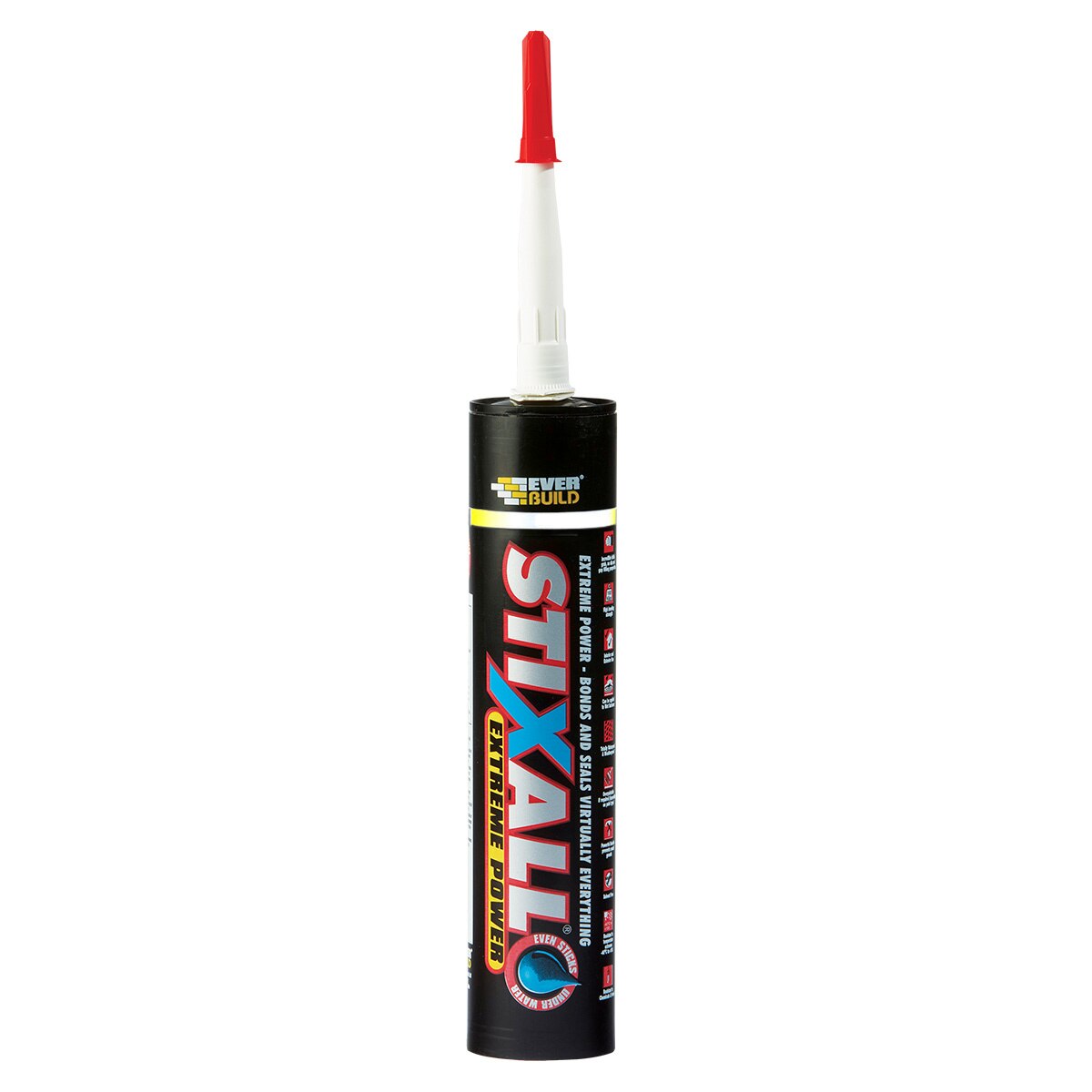 Everbuild STIXCLEAR Stixall Extreme Power Adhesive and Sealant Clear 290ml
