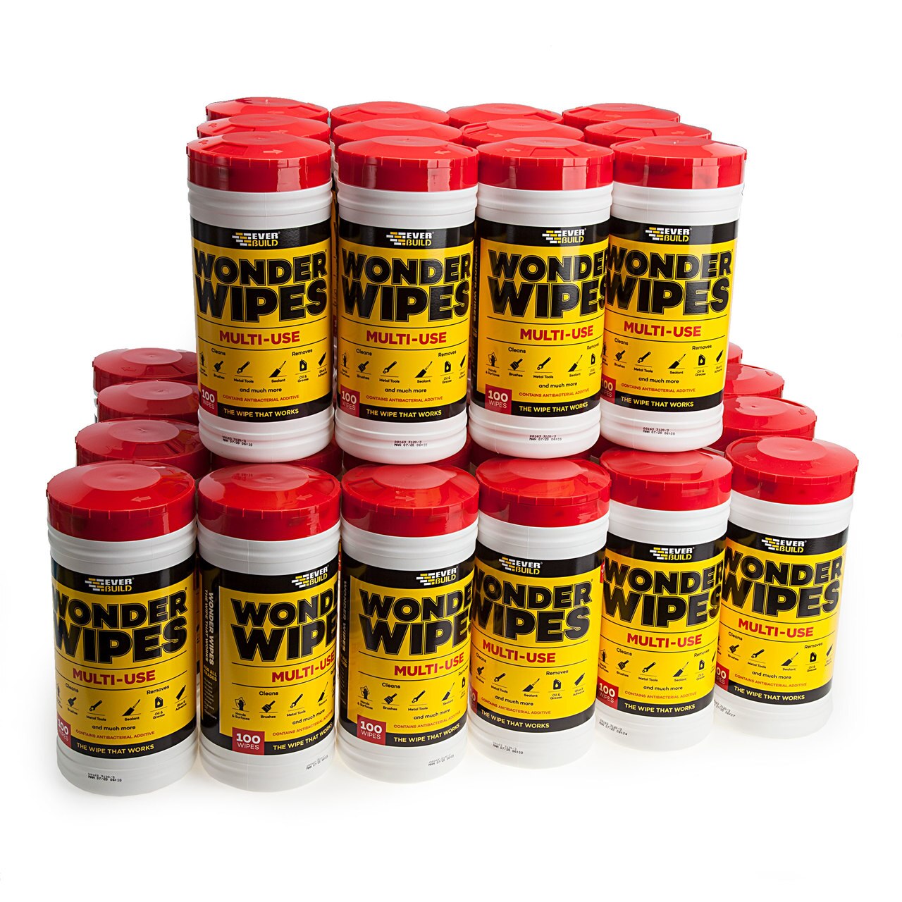 Everbuild WIPE80 Wonder Wipes Trade Tub 100 кърпички (кутия с 36 вани)