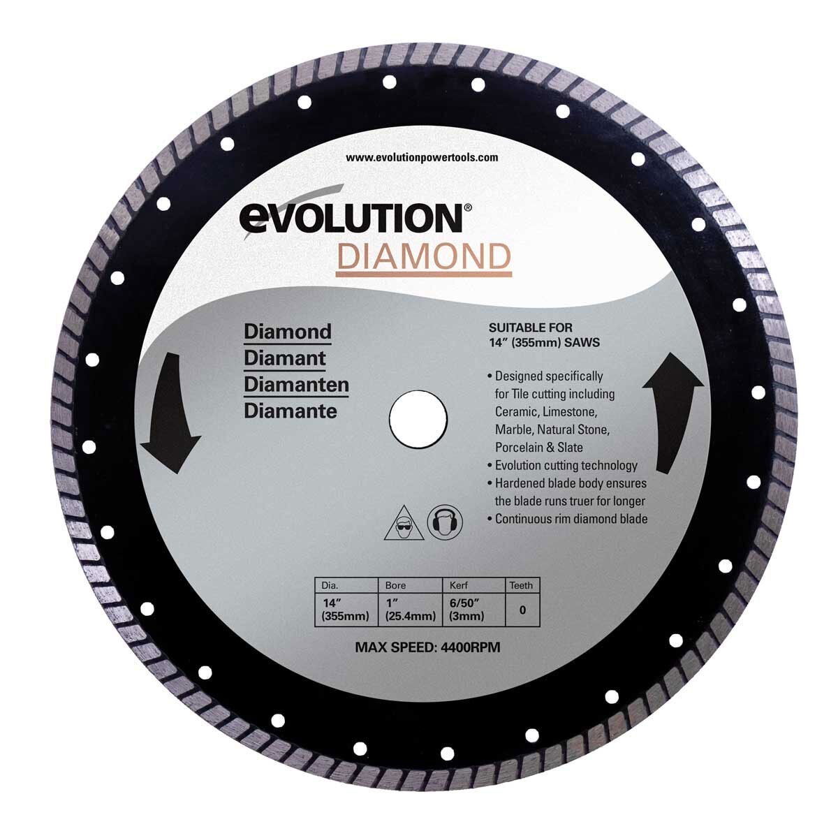 Evolution DB355 Rage 2 Diamond нож за рязане 355милиметър
