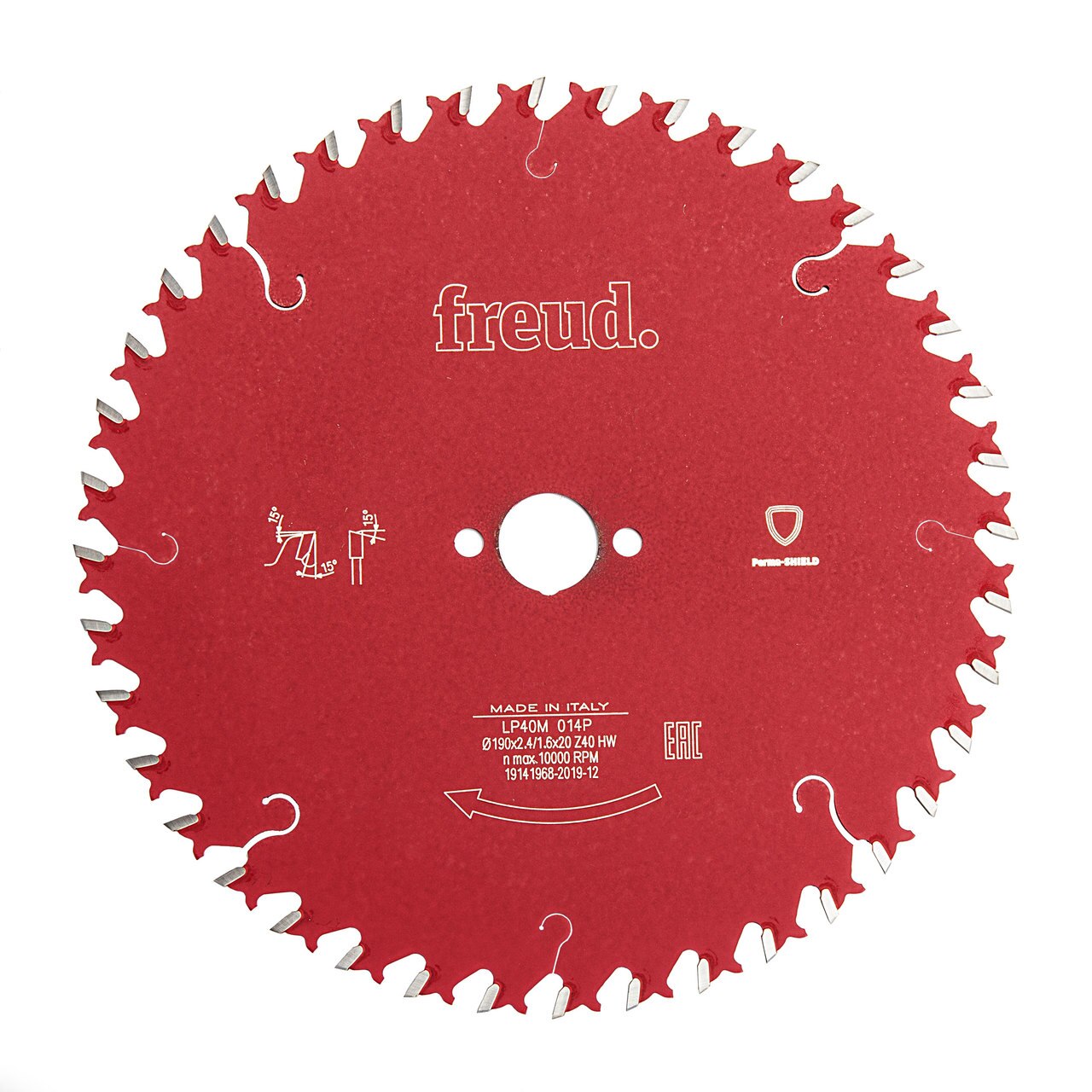 Freud F03FS03712 LP40M 014P Острие с кръстосано рязане 190 x 2.4mm x 20 x 40T