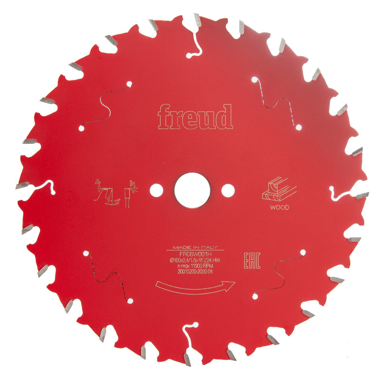 Freud F03FS09673 Острие за циркулярен трион за дърво 160mm x 1.6 x 16 x 24T (FR06W001H)