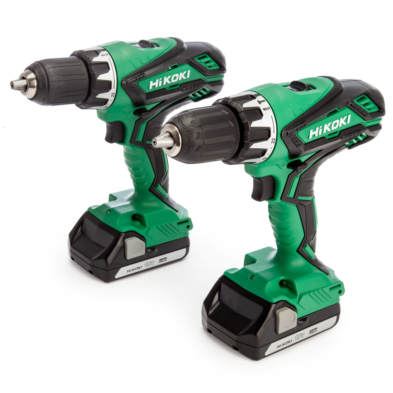 HiKOKI KC18DGLJBZ 18V Ударен Винтоверт и Винтоверт (2 x 1,5Ah батерии)