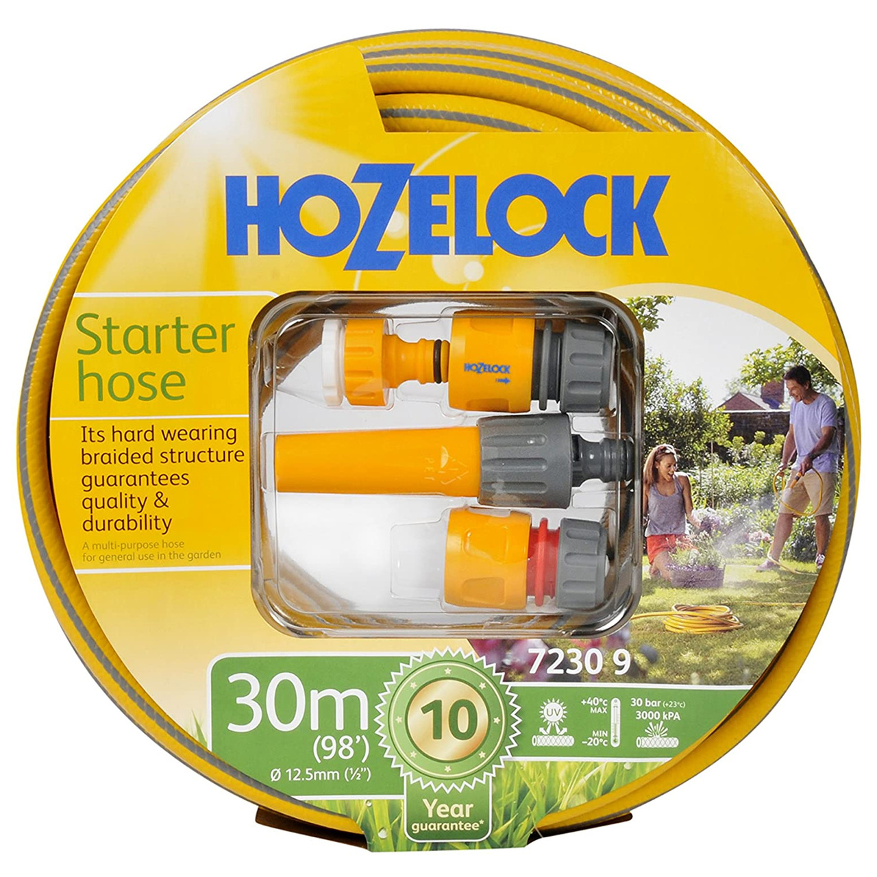 Hozelock 7230 9 комплект стартови маркучи и фитинги 12,5 мм x 30 метра