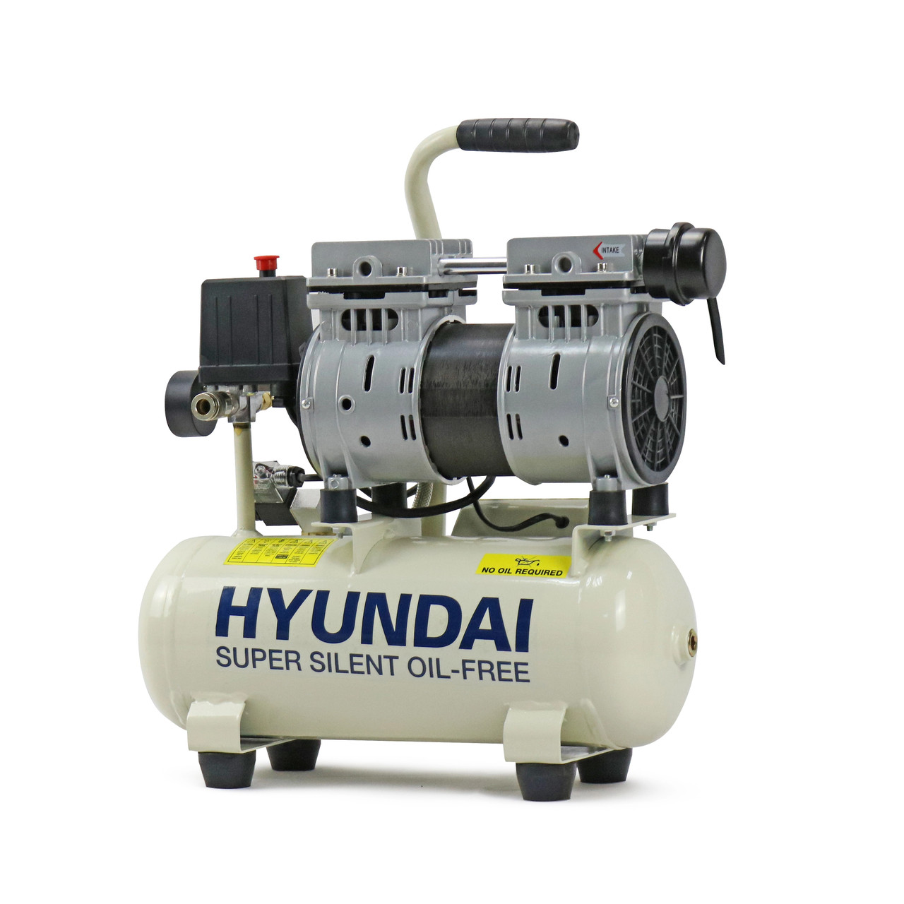 Hyundai HY5508 Безмаслен въздушен компресор със заглушител 8L 4CFM/118psi