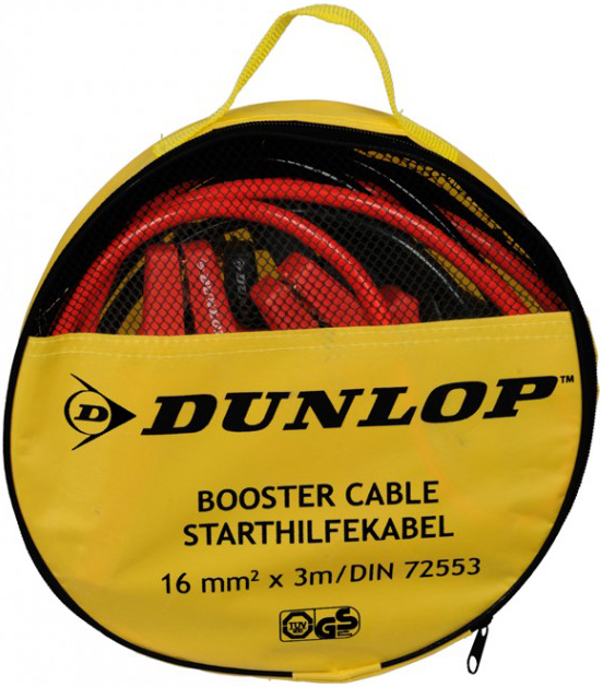 41855 Кабели за ток Dunlop 16mm за ДВГ с обем до 2000 куб.см. , в калъф