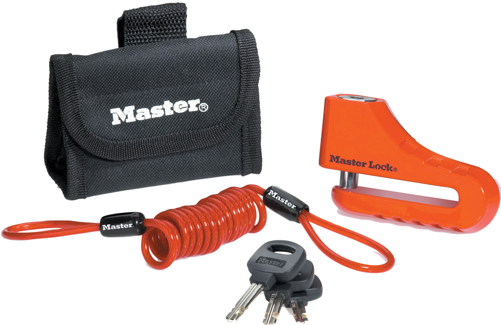 Катинар за дискови спирачки Masterlock RED 80мм 80mm скоба 5,5mm 3 ключа