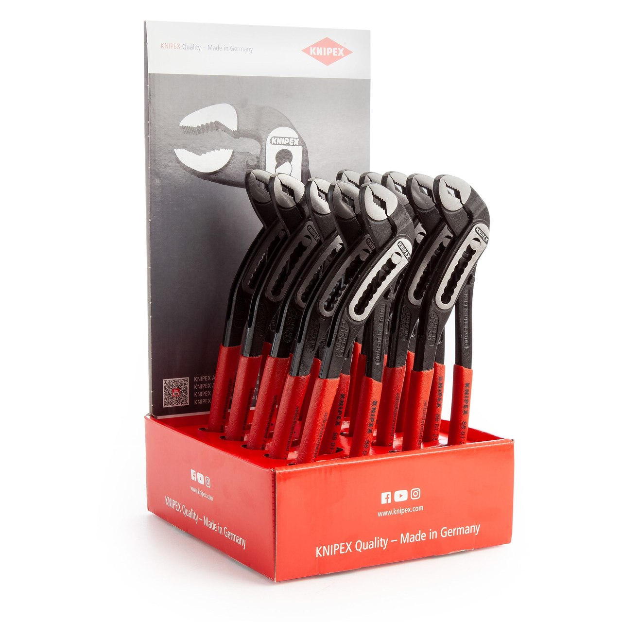 Knipex 001801V12 Alligator клещи за водна помпа 250mm (пакет от 10 Knipex 8801250)