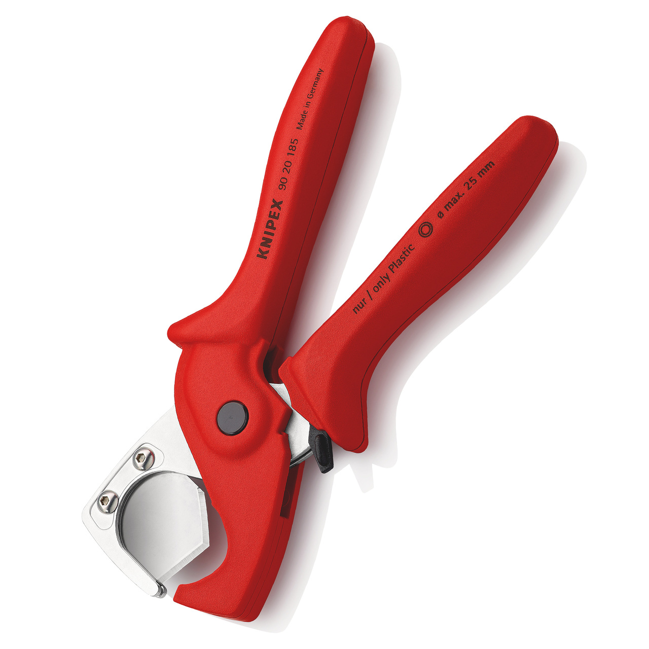 Knipex 9020185SB PlastiCut Cutter за маркучи и тръбопроводи (диаметър 25 mm)