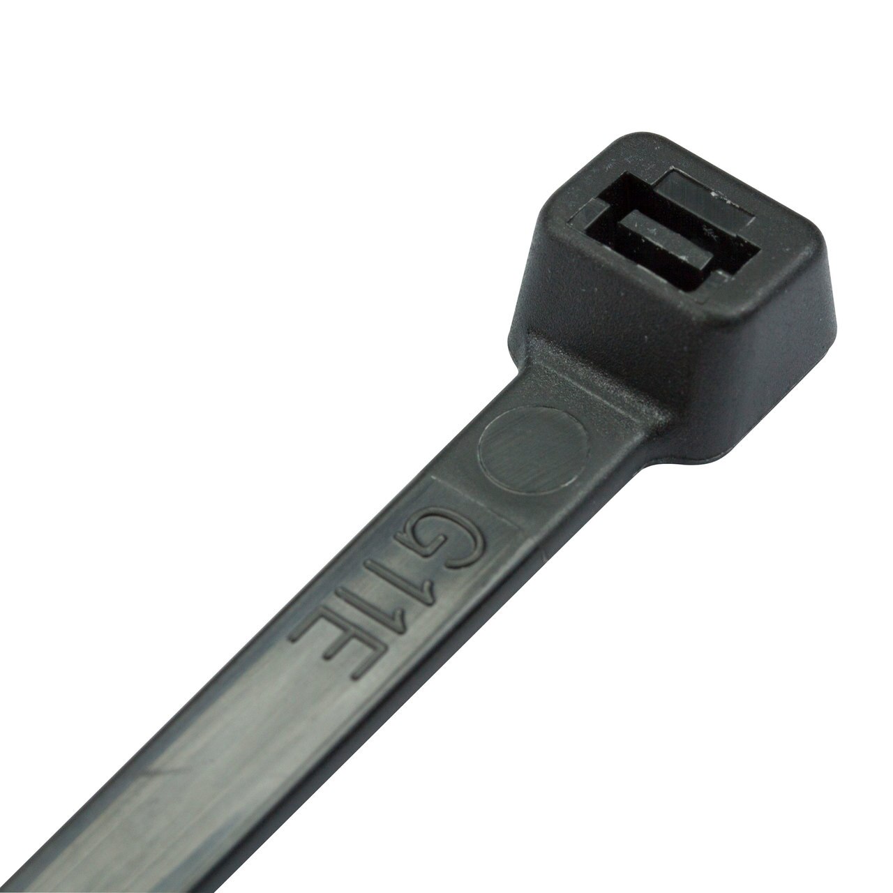 KrimpTerm CT6-B 200 mm x 7,6 mm (55 kg) Черни найлонови кабелни връзки (100 опаковки)