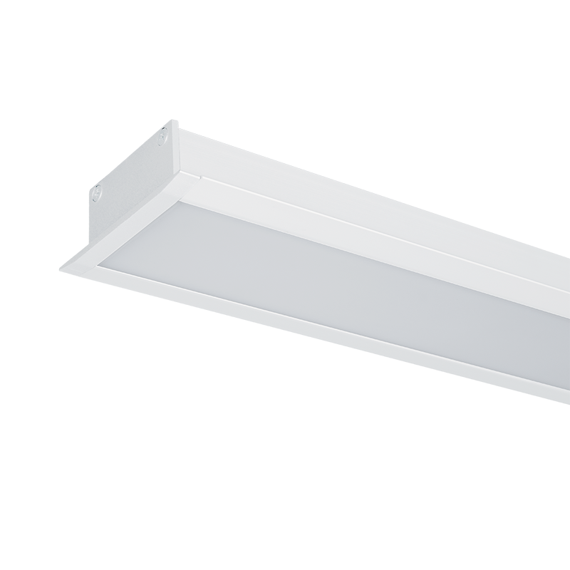 LED PROFILES RECESSED MOUNTING S48 24W 4000K 1200MM WHITE+EMERGEMCY KIT