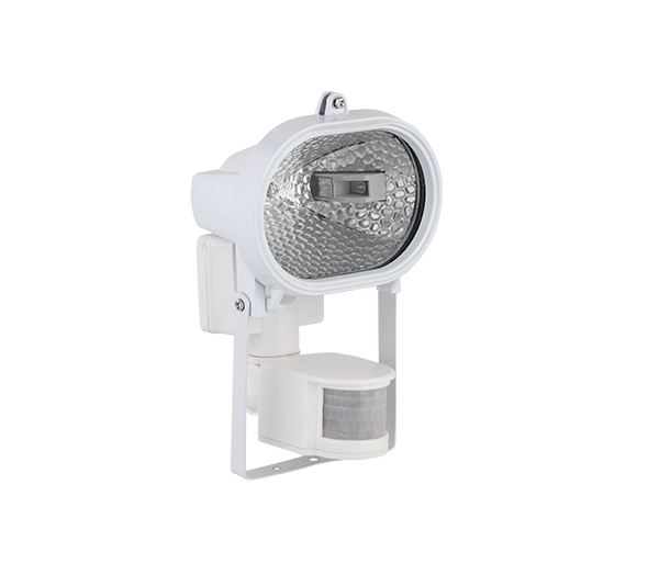 LED ПРОЖЕКТОР СЪС СЕНЗОР, ТИП "ХАЛОГЕН" С LED ЛАМПА J78 5.5W, БЯЛ