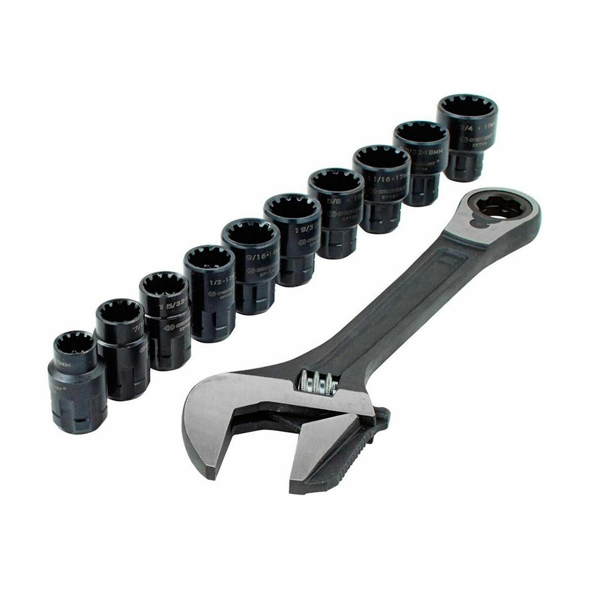 Makita B-65458 Pass Thru Регулируем Гайковерт & Вложка Set (11 Piece)