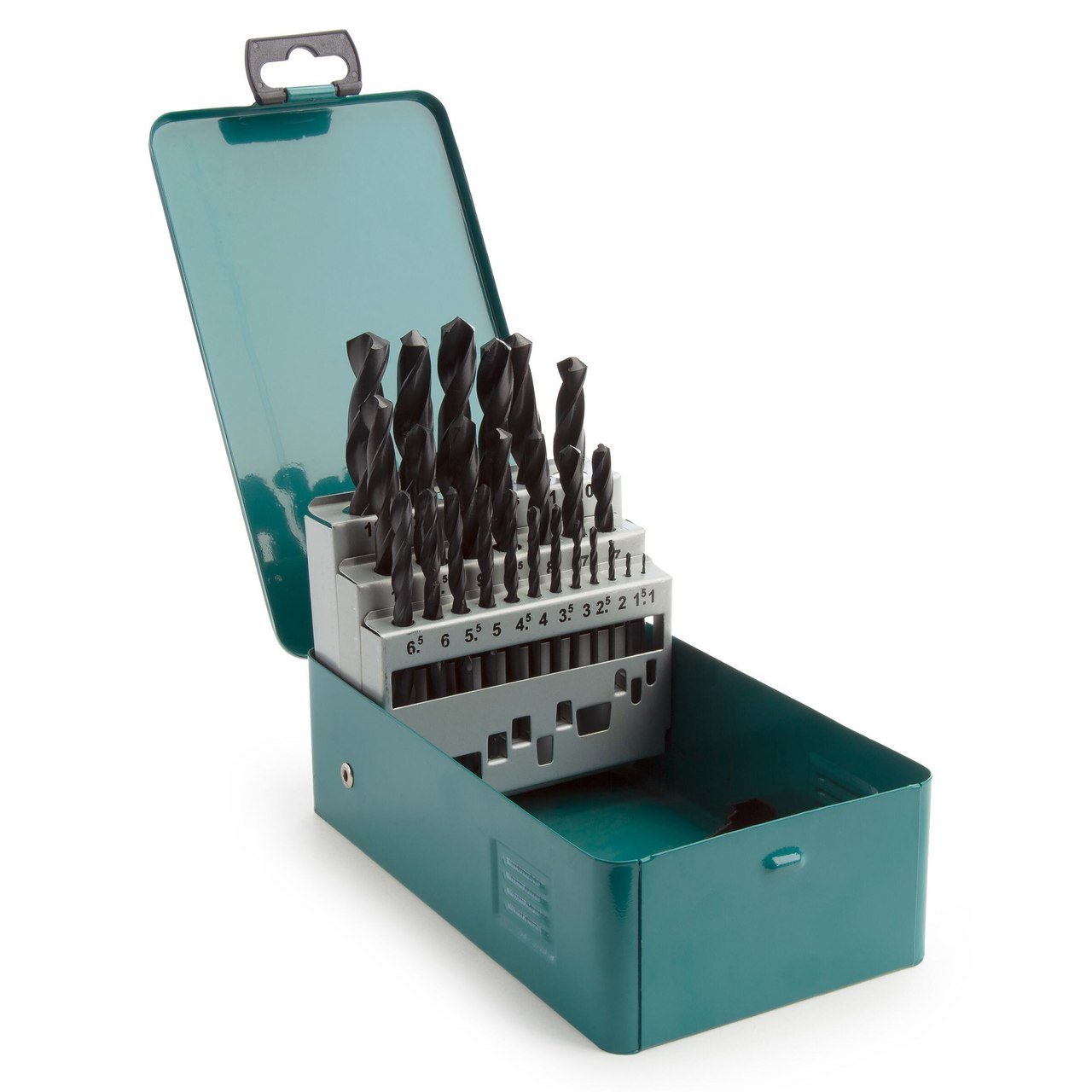 Комплект Makita D-54097 асортимент HSS-R в метален калъф (25 броя)