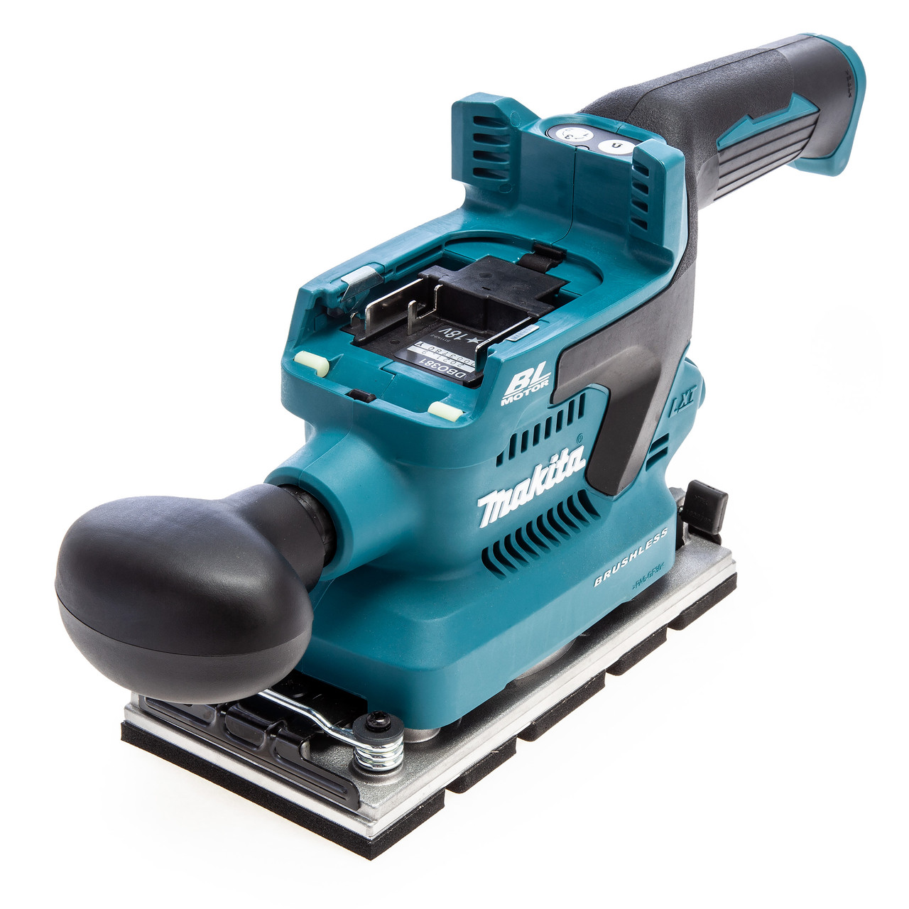 Makita DBO381ZU 18V LXT 1/3 листова шлифовъчна машина за шлифоване (само корпус)